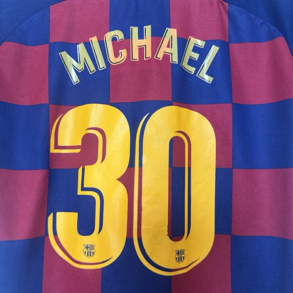 Nike FC Barcelona Boys Jersey Size XL Rakuten Soccer #30 Michael Laliga Beko